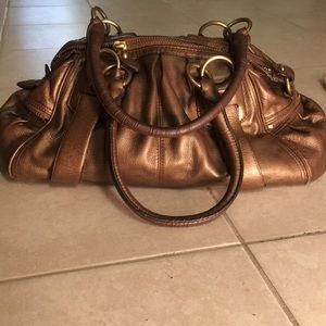 Banana Republic Leather duffle purse